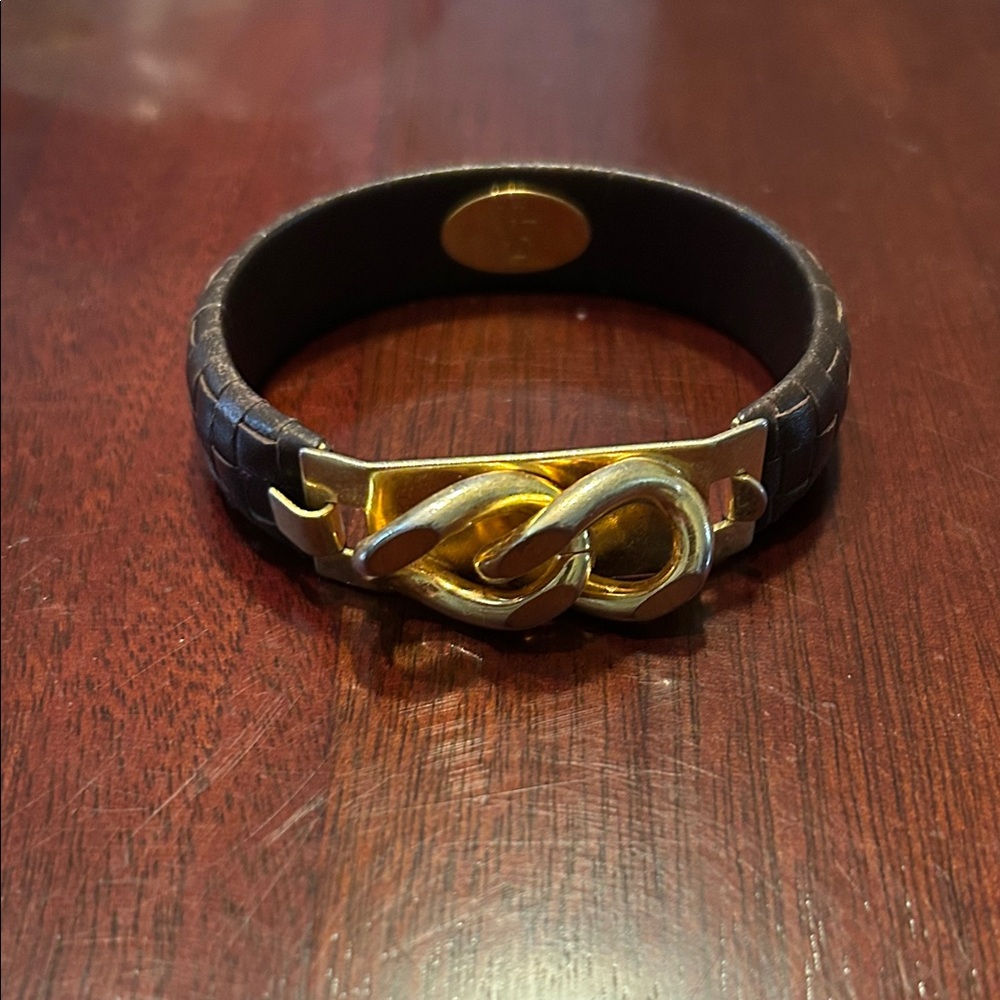 Vita Fede Gold and Brown Bracelet